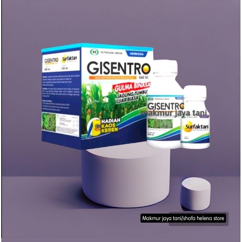 OBAT RUMPUT GISENTRO 560 SC 1 LITER, HERBISIDA SELEKTIF PADA TANAMAN JAGUNG