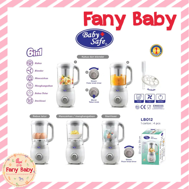 BABY SAFE BABY FOOD MAKER 6IN1 / LB012