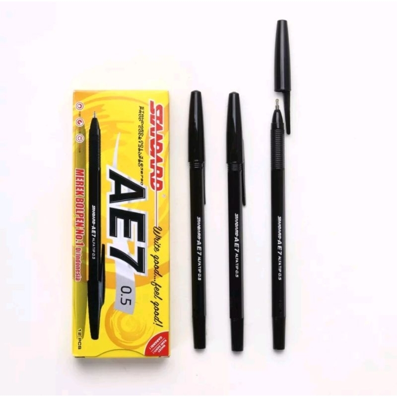 

STANDARD - Pulpen AE7 Hitam - Pcs
