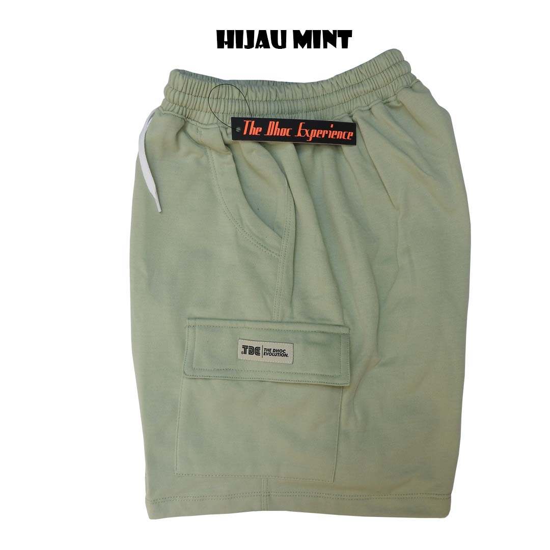 TDE/SHORT CARGO/CELANA PENDEK/UNISEX/PRIA/WANITA/CARGO/MINT