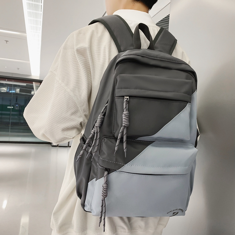 WYK155 Tas Ransel Pria Wanita Sekolah Kuliah Diagonal Backpack Impor TKM