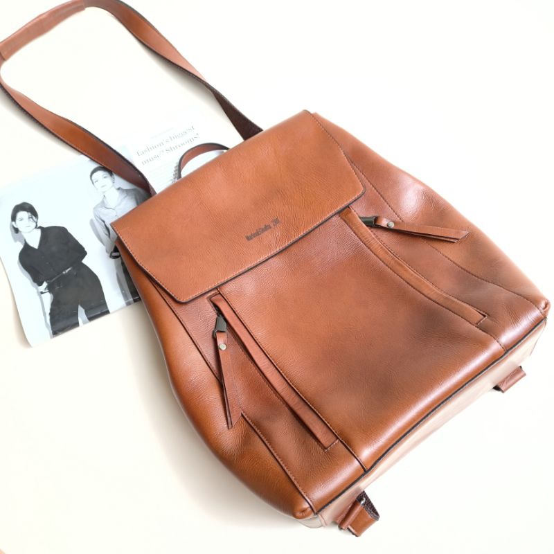 TAS KULIT GARUT/TAS RANSEL WANITA/BACKPACK WANITA/TAS KULIT SAPI ASLI/TAS GENDONG WANITA