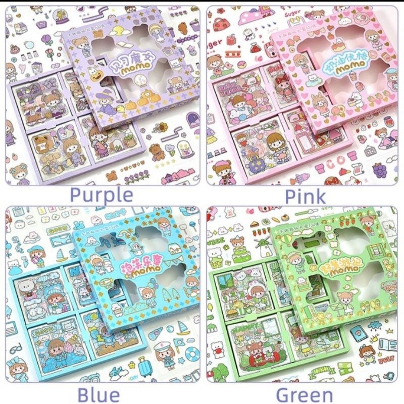 

Sticker Stiker Momo isi 100 waterproof Sticker 2D Sticker karakter lucu