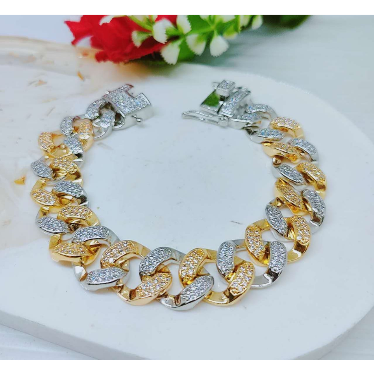 Gelang Xuping Rantai Kombinasi Mata Full Perhiasan Fashion