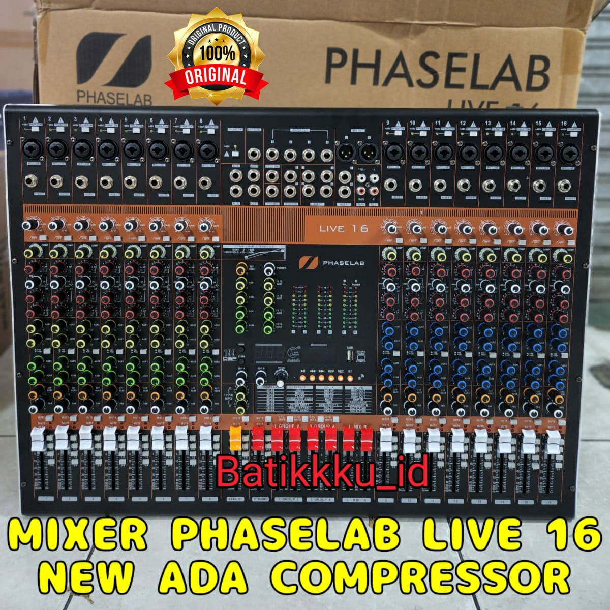 Mixer Audio PHASELAB LIVE 16 LIVE16 ORIGINAL 16 CH NEW ADA COMPRESSOR PHASE LAB