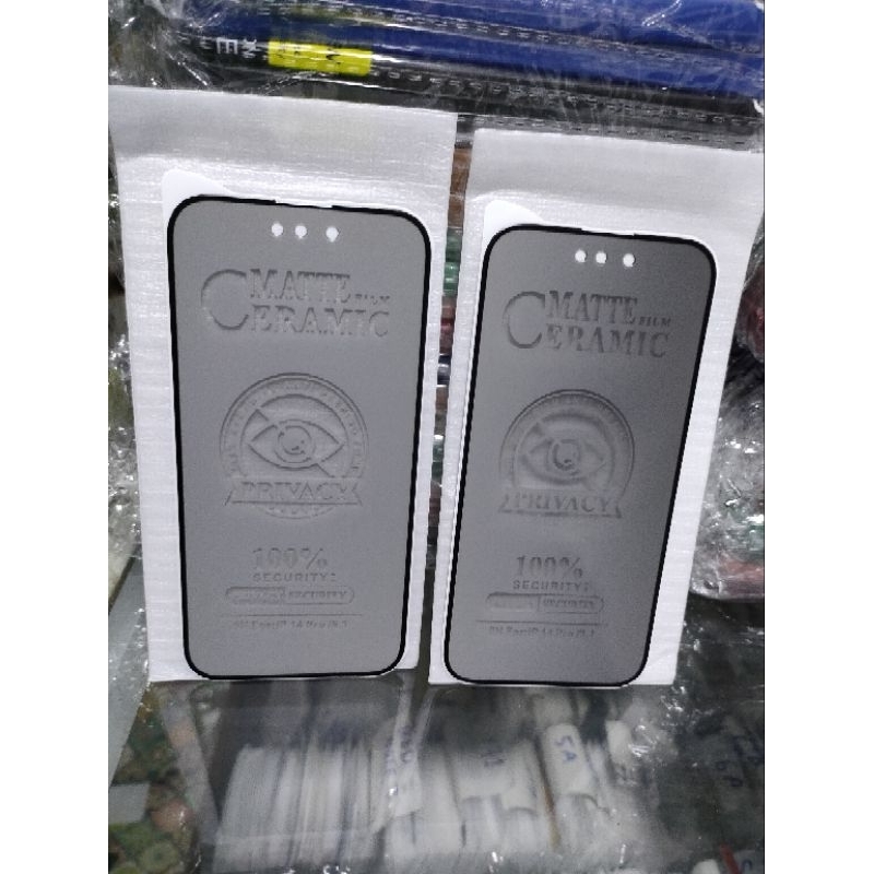 TG Tempered Glass Ceramic Spy iPhone 11 iPhone XR iPhone 14 Pro Max iPhone  14 Pro iPhone 13 Pro Max iPhone 13 iPhone 13 Pro iPhone 14 Anti Gores Matte Privacy
