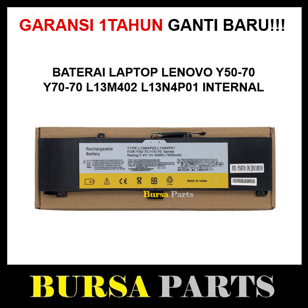 Baterai Y50-70 Lenovo Y70-70