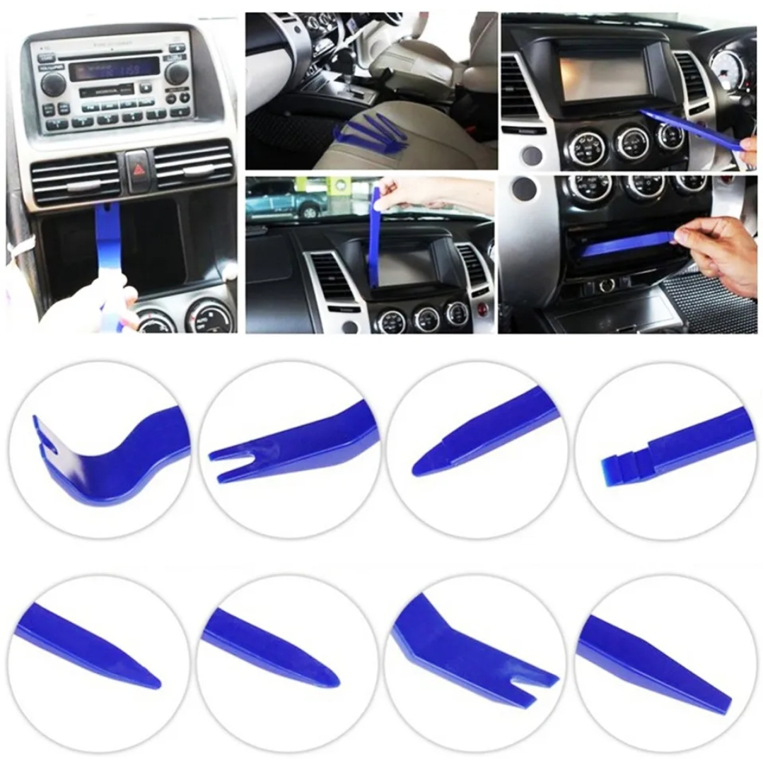 Alat Congkel Panel Pintu Dashboard Audio Alat Perbaikan Interior Mobil 11 pcs