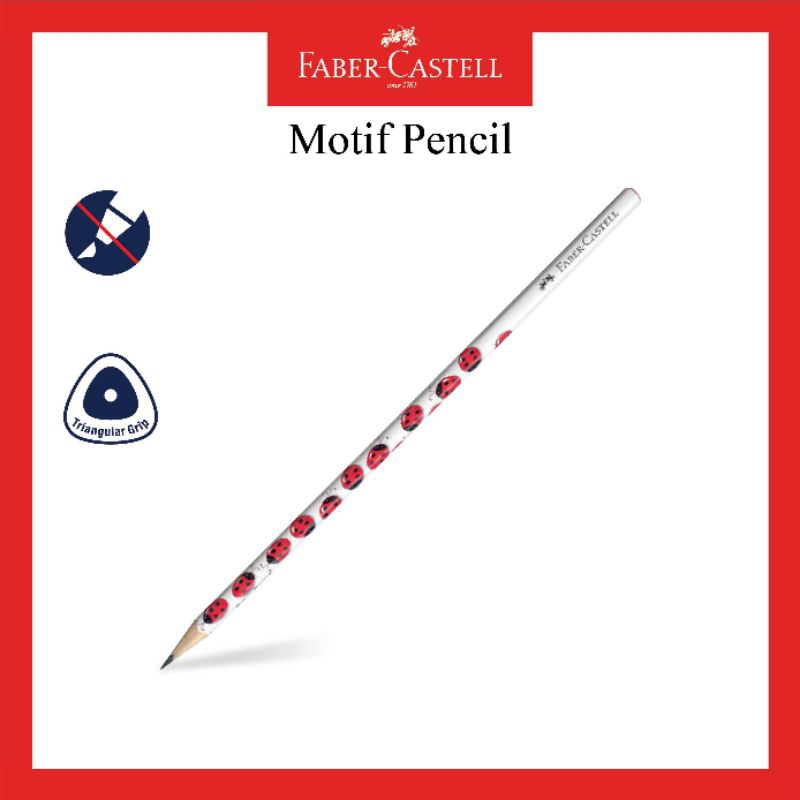 

Faber Castell Pencil Motif Lady Bug 2B / Pensil Motif Kumbang 2B
