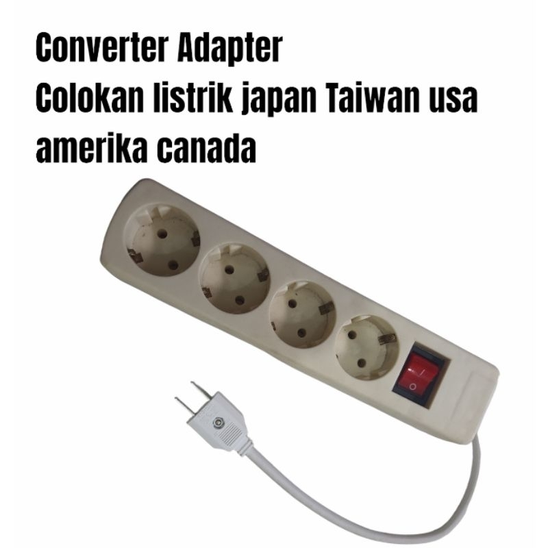 ID COLOKAN LISTRIK TAIWAN JEPANG US PLUG ADAPTER OVER STEKER / TAIWAN JEPANG AMERIKA TRAVEL STOP