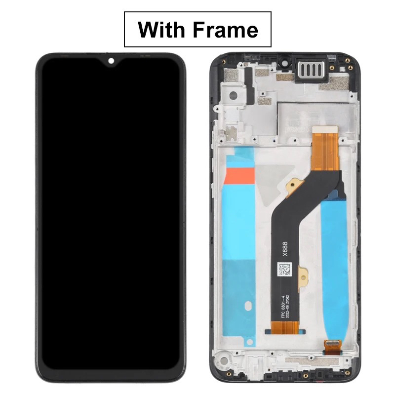 LCD TOUCHSCREEN INFINIX HOT 10 PLAY ORIGINAL COPOTAN + FRAME