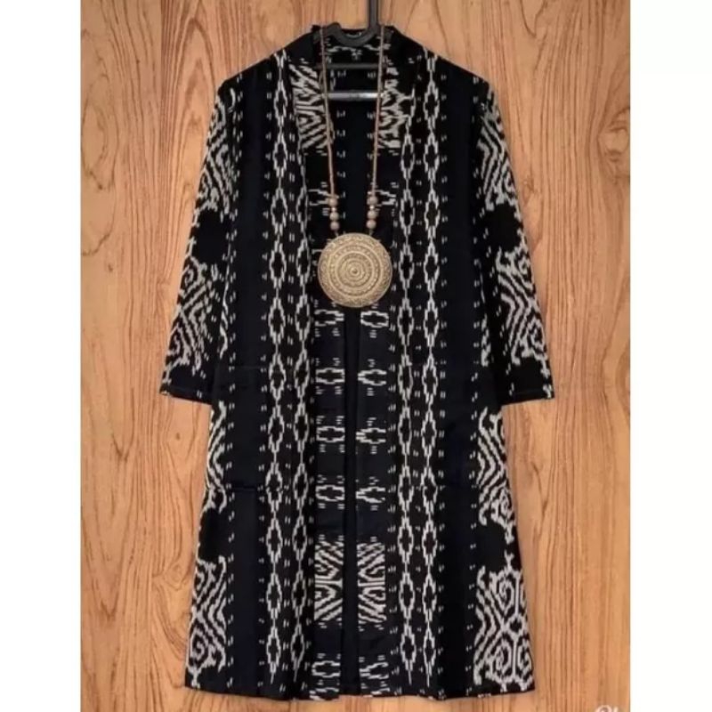 Outer tenun wanita-Cardigan tenun wanita-Baju tenun wanita-Cardigan populer-Outer modern-Cardigan ke