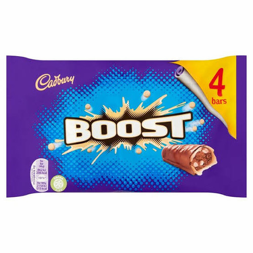 

CADBURY BOOST CHOCOLATE isi 4 bars