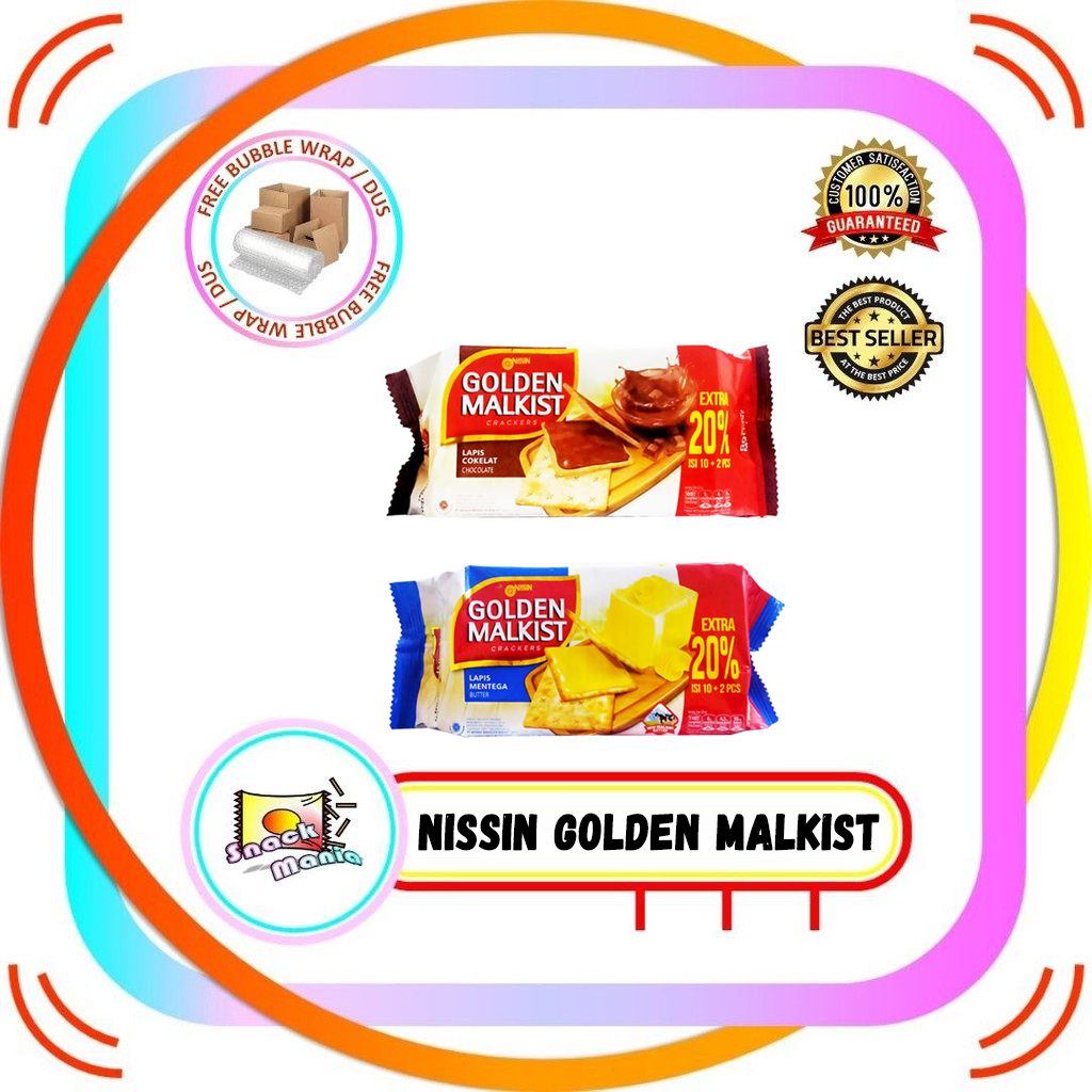 

Nissin Golden Malkist Crackers Lapis Butter - Chocolate 120 gr