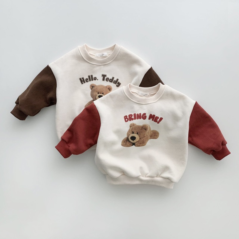 Beer top sweatshirt anak beruang