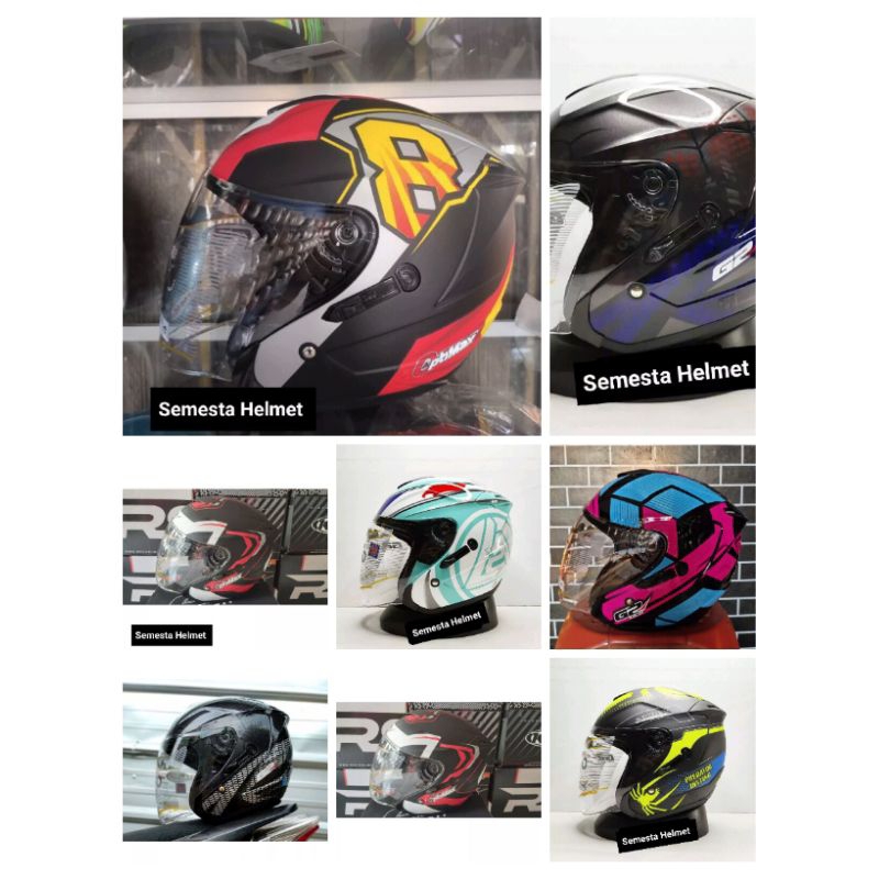 Helm G2 optimax double visor motif