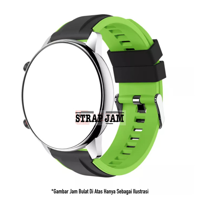 Tali Jam Kompatibel Aukey Model 500911 / 500979 20mm - Strap SSR Sporty Rubber List Warna