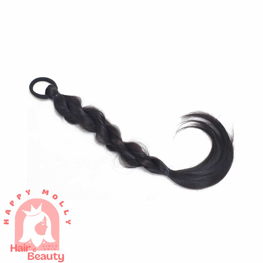 1 pcs Hair Band Ponytail Wig - Ikat Rambut Kuncir Ekor Kuda Fashion Wanita Korea - Kepang - Hair Extension W8180 ( Group )