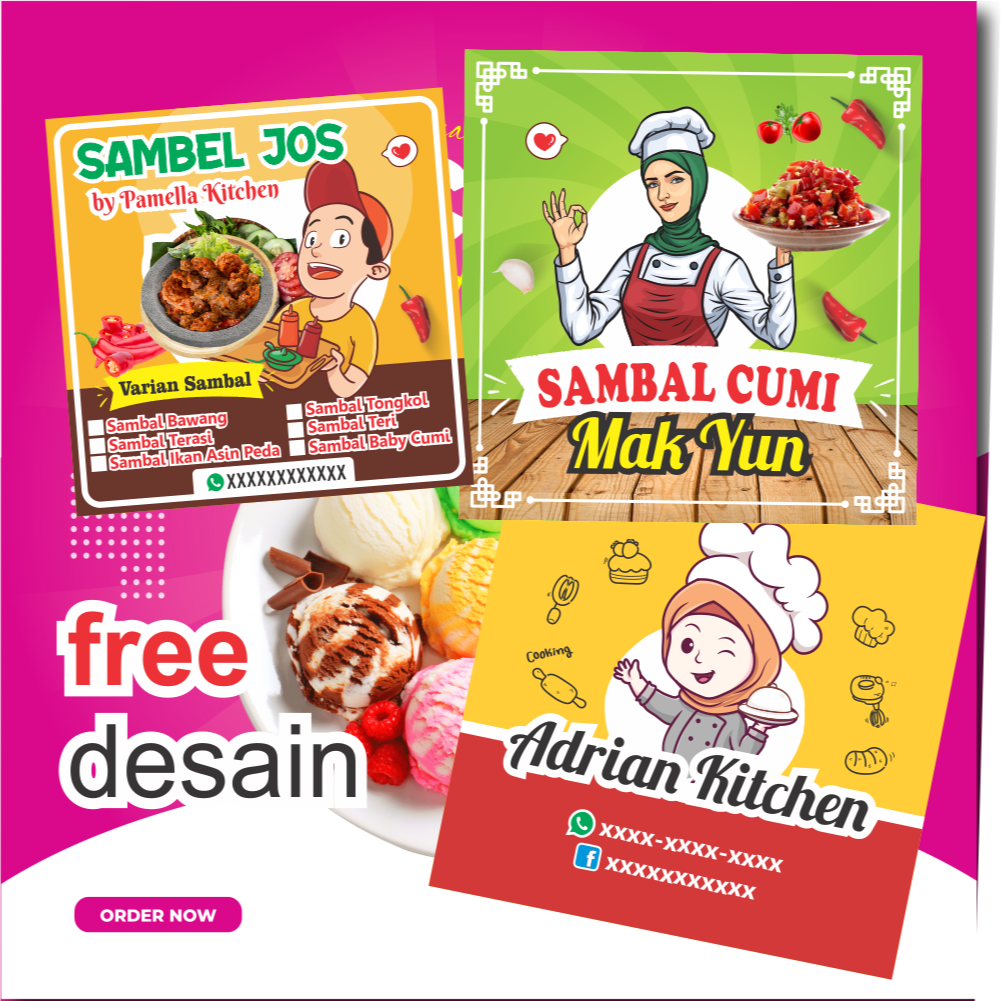 

Stiker makanan custom | stiker makanan custom | stiker makanan free design