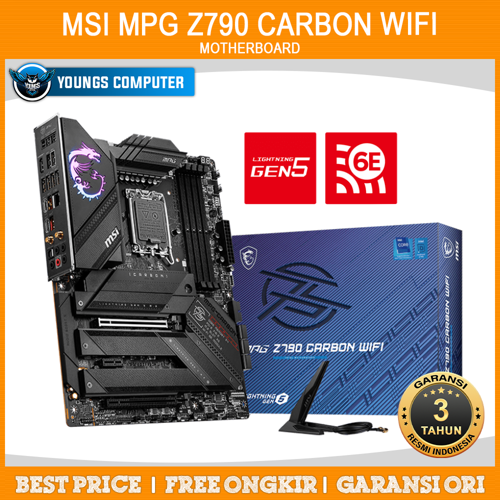 MSI MPG Z790 CARBON WIFI | MOTHERBOARD INTEL Z790 LGA1700 DDR5 ATX