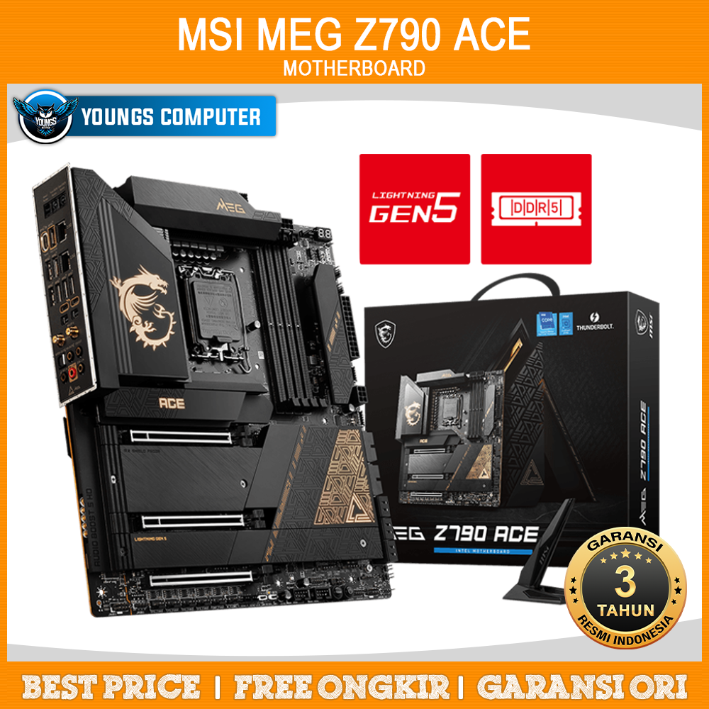 MSI MEG Z790 ACE | MOTHERBOARD INTEL Z790 LGA1700 DDR5 EATX MPG