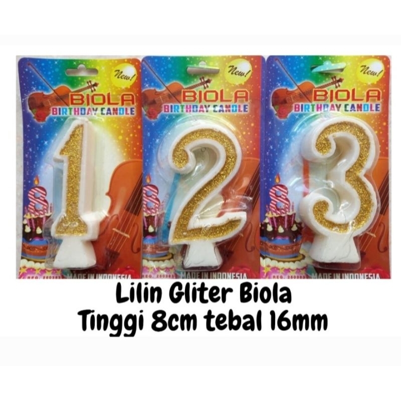 Lilin Angka Glitter Biola // Lilin Angka // Lilin Angka Biola // Lilin Ultah // Lilin Kue