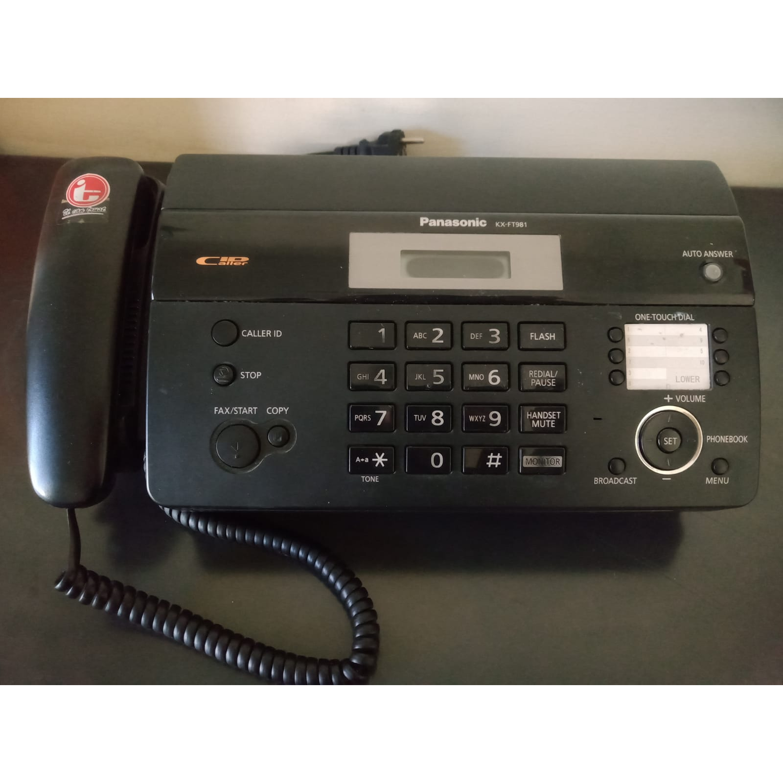 Telepon Mesin Fax panasonic KX-FT 981 SECOND