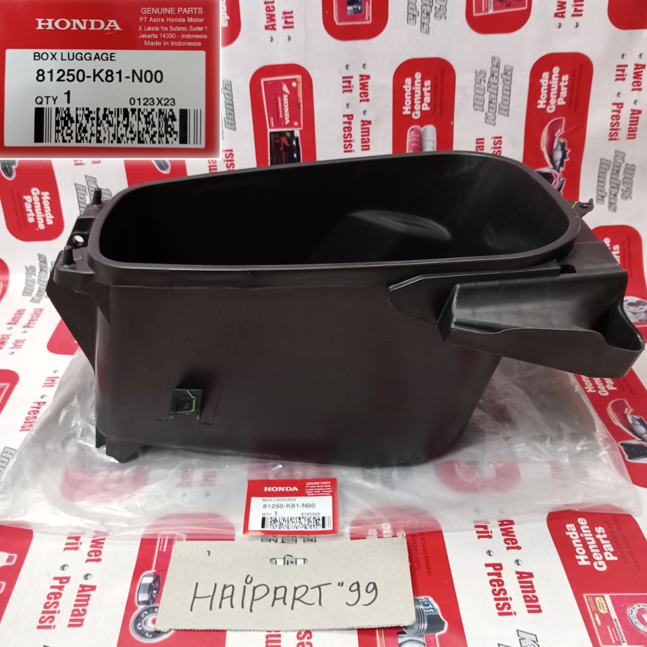 Box bagasi Box bawah jok box motor box luggage Honda BeAT Sporty eSP K25G (2014 - 2016) BeAT Sporty 