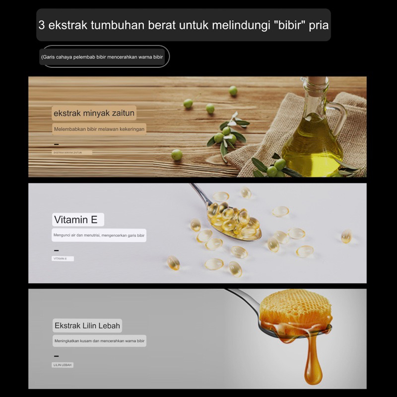 [COD] MEIBOUGE MEN’s Lip Balm Vaseline | Pelembab Anti Retak | Pelembab Bibir Perawatan Kulit Pria