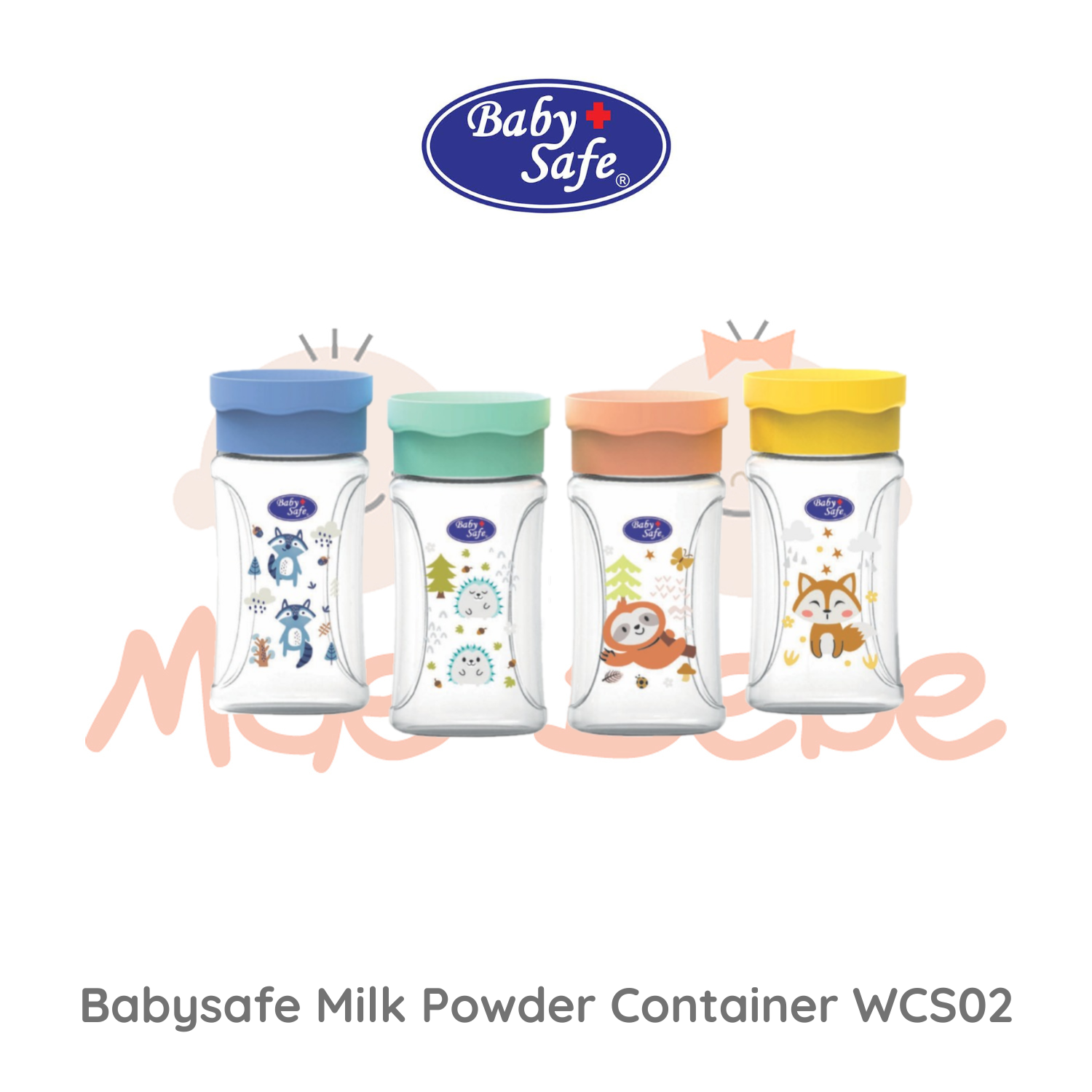 Baby Safe Milk Powder Container Tempat Susu Bubuk Bayi 250ml WCS02