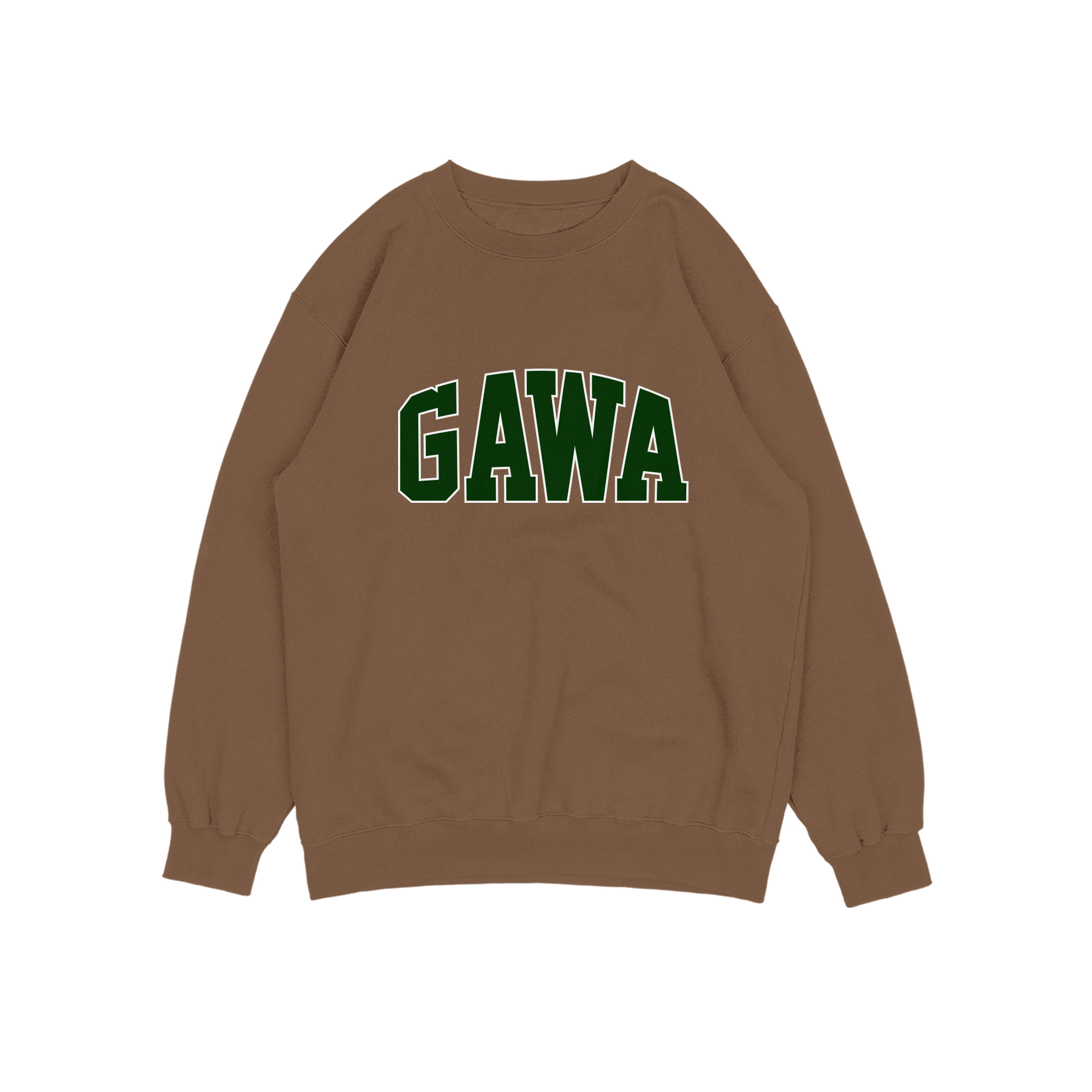 GREEN LOGO GAWA SWEATER CREWNECK PRIA WANITA Size M-XXL