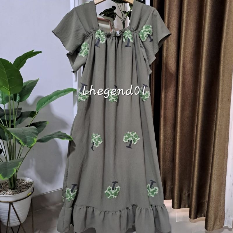 DASTER CRINKLE / LAURA DRES CRINKLE PREMIUM/DASTER CRINKLE AIRFLOW POM POM PREMIUM