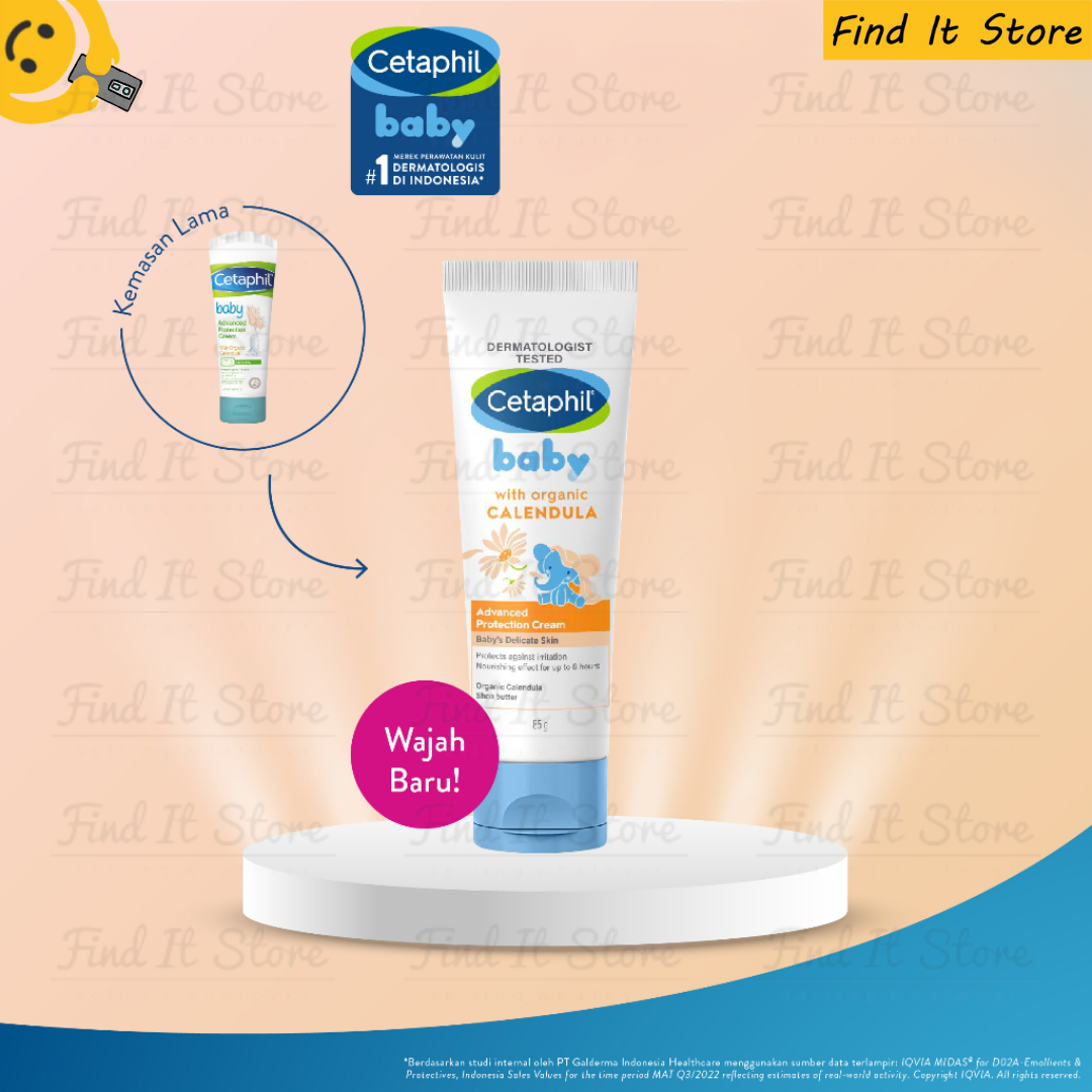 Cetaphil Baby Advanced Protection Cream With Organic Calendula 85gr Krim Perawatan Bayi BPOM Original