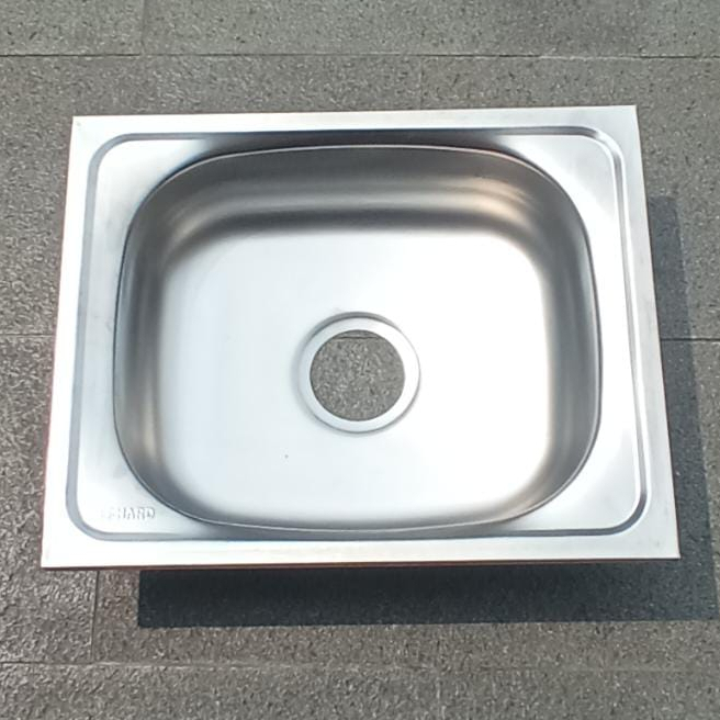 PROMO!!! BAK CUCI PIRING SINGLE 1 LUBANG 50x40CM / WASTAFEL STAINLESS 1 LUBANG / WASTAFEL DAPUR / KITCHEN SINK PORTABLE / TEMPAT CUCI TANGAN / WASTAFEL SINK / WASTAFEL CUCI PIRING / GRATIS AFUR