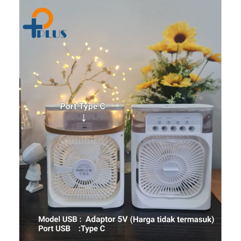 [ PPLUS ] Kipas Angin Pendingin Mini AC Portable Air Cooler Mobil Dan Ruangan  /Kipas  Angin AC Humidifier PORTABLE AIR