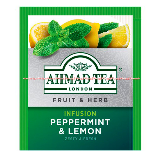 Ahmad Tea Peppermint Lemon 20pcs Relax Teh Daun Mint Jeruk Ahmadtea Fruit &amp; Herb Rasa Pepper Mint