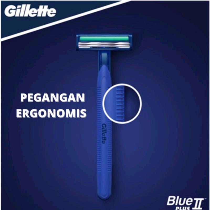 Gillette Blue 2 Plus/ALAT PISAU CUKUR 2 MATA/GILLETE / CUKUR KUMIS / CUKUR JENGGOT