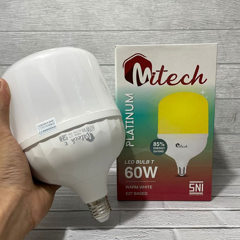 MITECH PLATINUM LAMPU LED T BULB 60W CAPSULE SNI BERGARANSI 1 TAHUN