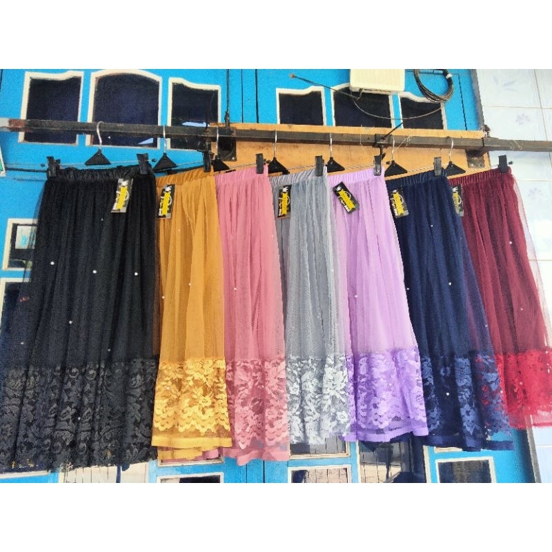 Rok tutu renda mutiara 6-8th dan 9-12th