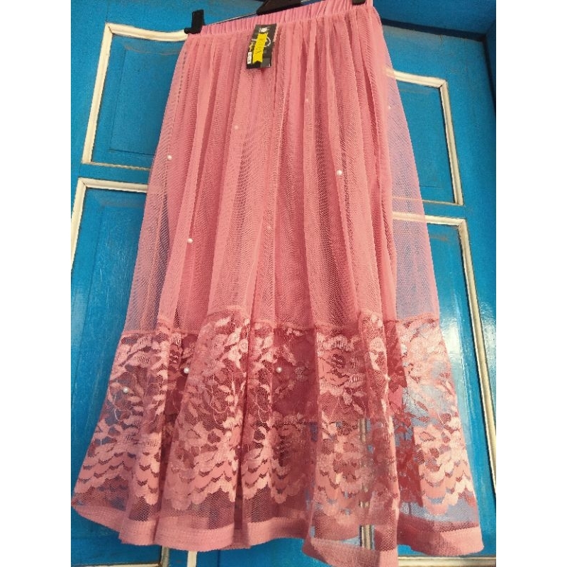 Rok tutu renda mutiara 6-8th dan 9-12th