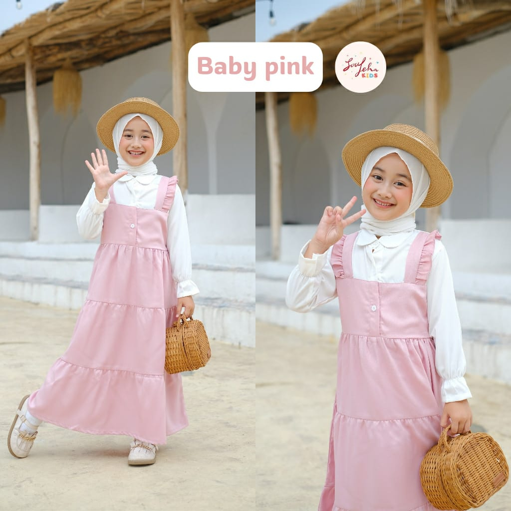 Gamis Habibah Anak Tanggung 3-12 Tahun// Gamis Muslim Terlaris