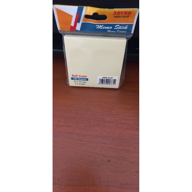 

Memo Stick merk Joyko 76x76mm 100 lembar 1 warna