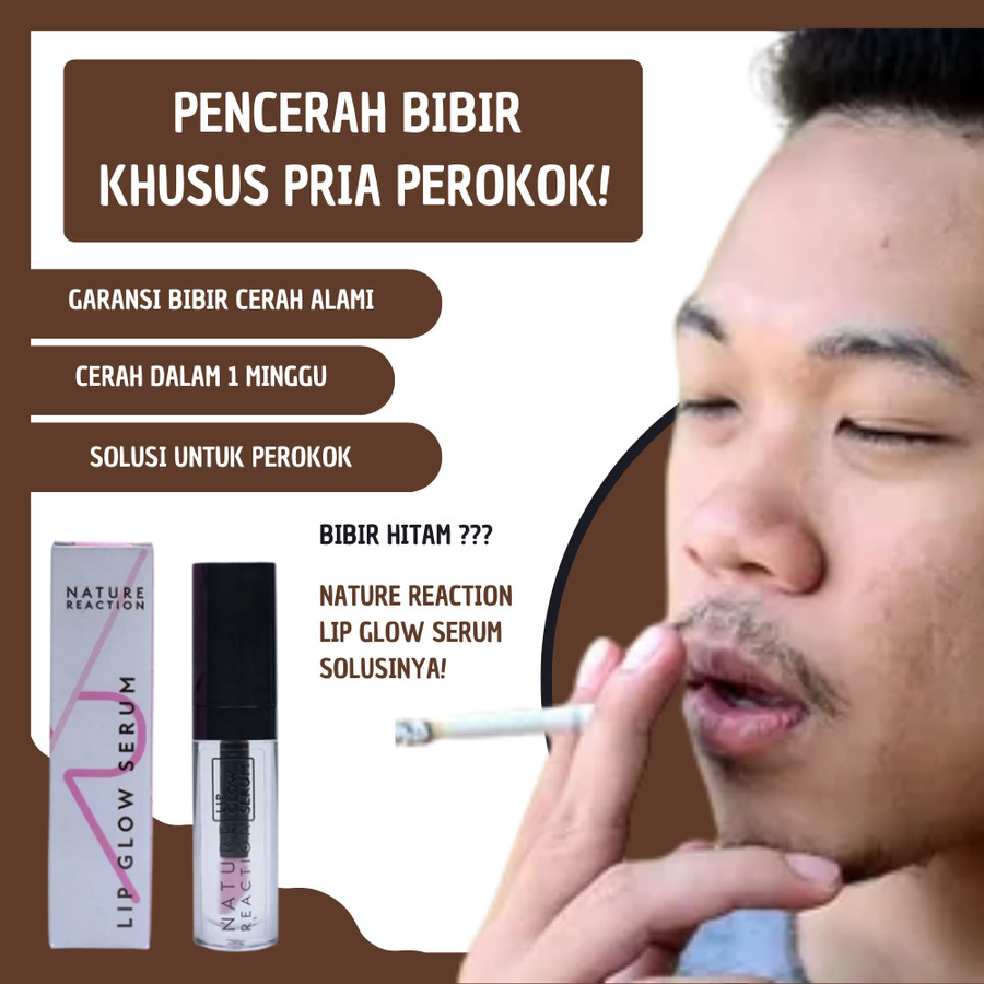 Serum Pemerah Pencerah Bibir Hitam Pria Perokok Permanen BPOM
