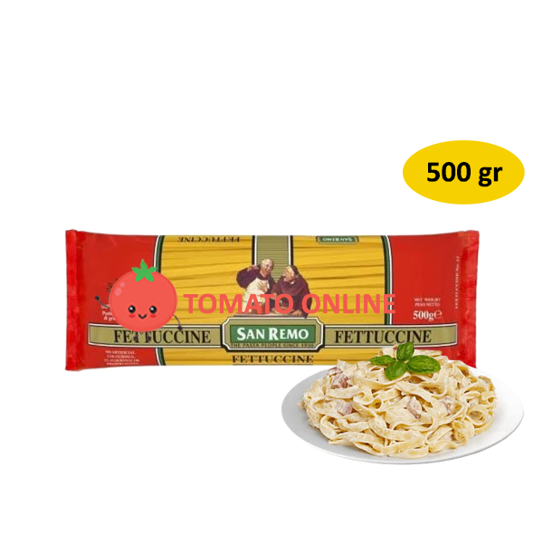 

San Remo/ Fettucine Italy Pasta Vegan Halal / 500gr gr gram