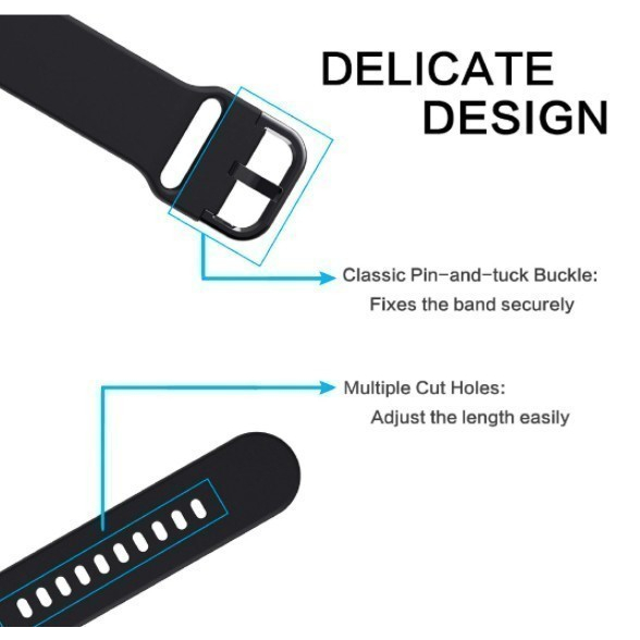 ATS ATL Strap Aukey Model 500911 / 500979 - Tali Jam Tangan 20mm Rubber Silikon