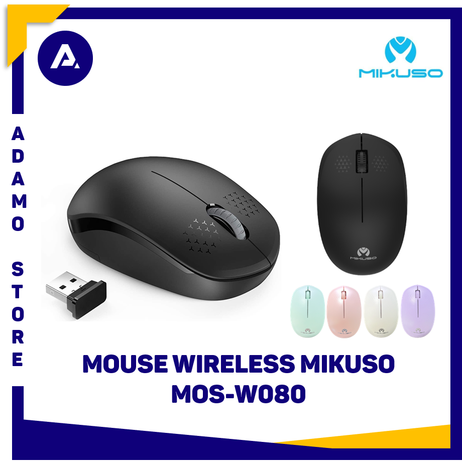 Mouse Wireless Mikuso MOS-W080 USB Optical Mouse