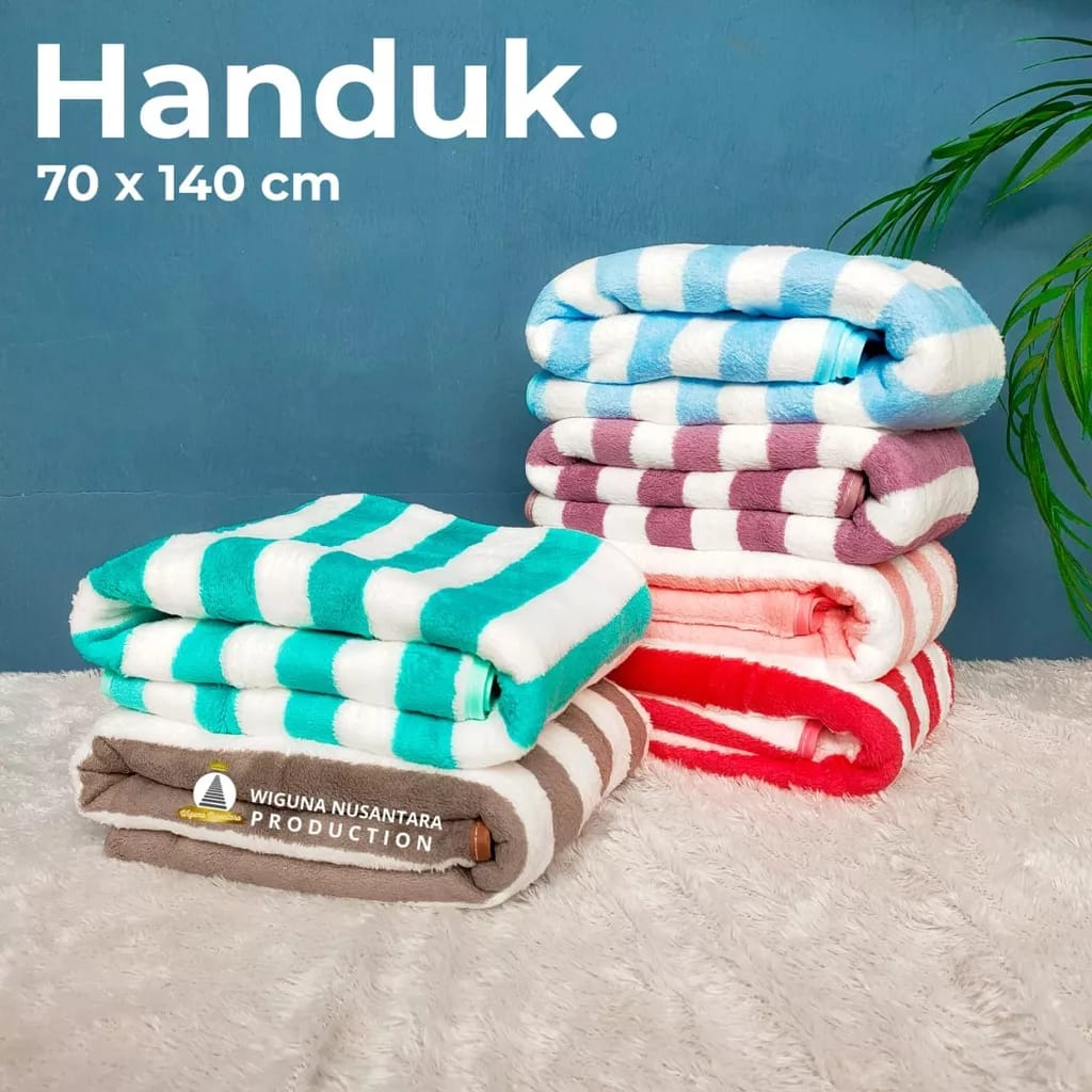 Handuk Mandi Dewasa Jumbo Size 70 x 140 cm Tebal Daya Serap Tinggi