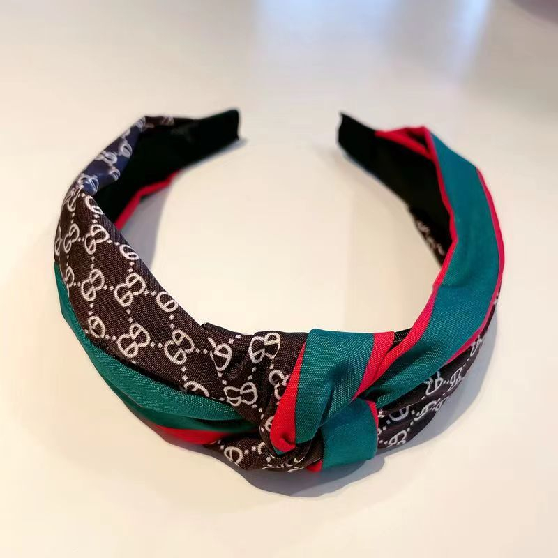 Bando headband Versi Korea dari kontras warna aksesoris rambut gaya wewangian kecil keluar ikat kepala sederhana semua-cocok ikat kepala cuci wajah bundel jepit rambut