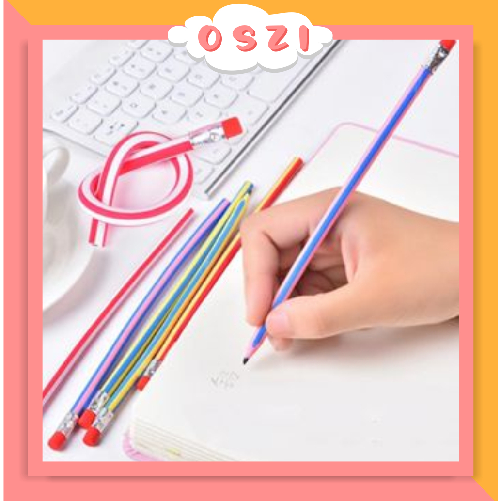 

❄ OSZI ❄ Pensil Flexsible Lentur Pensil Gulung Unik Lucu Import COD S069