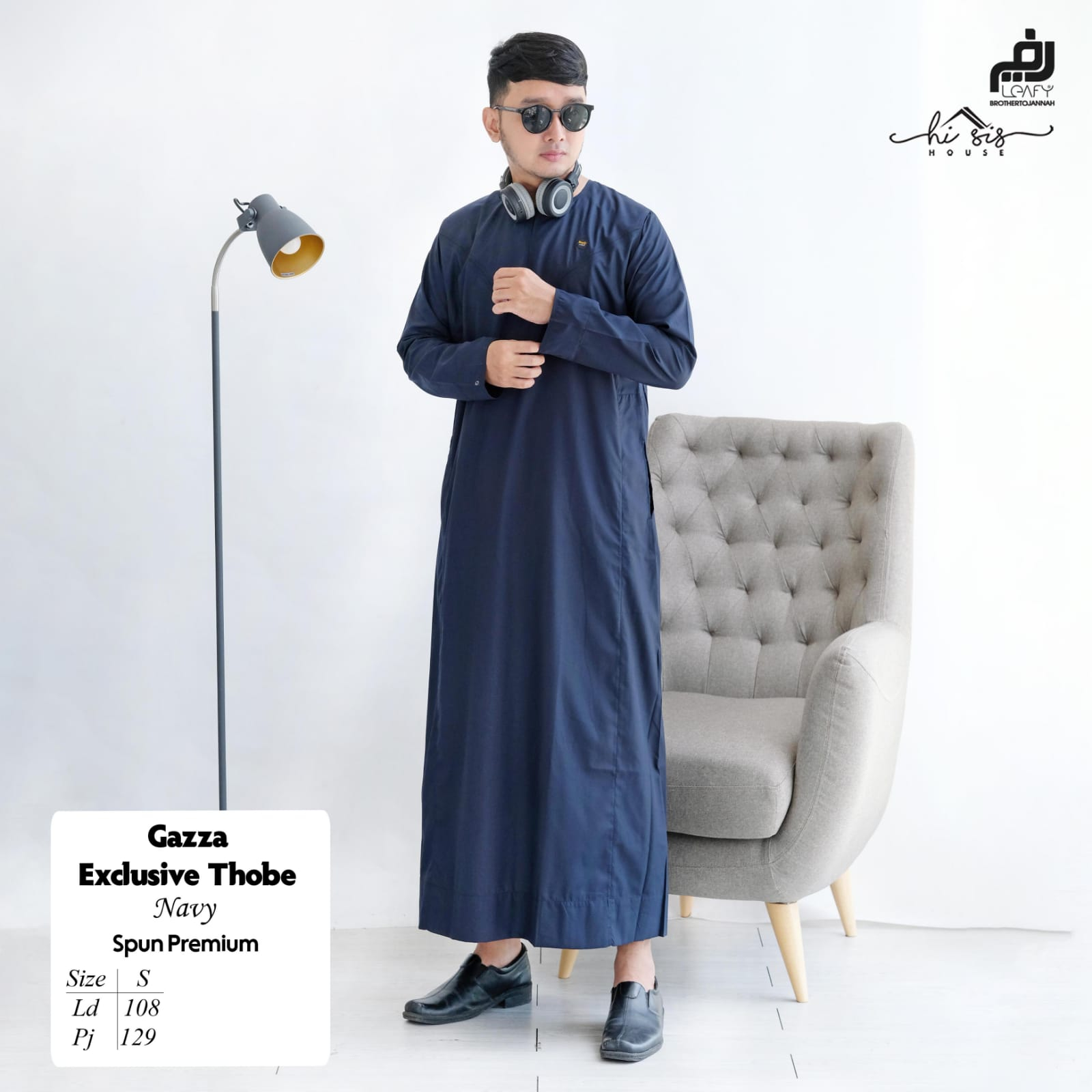 [NEW] JUBAH GAZZA PRIA DEWASA PREMIUM ORI BY LEAFY || JUBAH KOREA BUKAN HARAMAIN